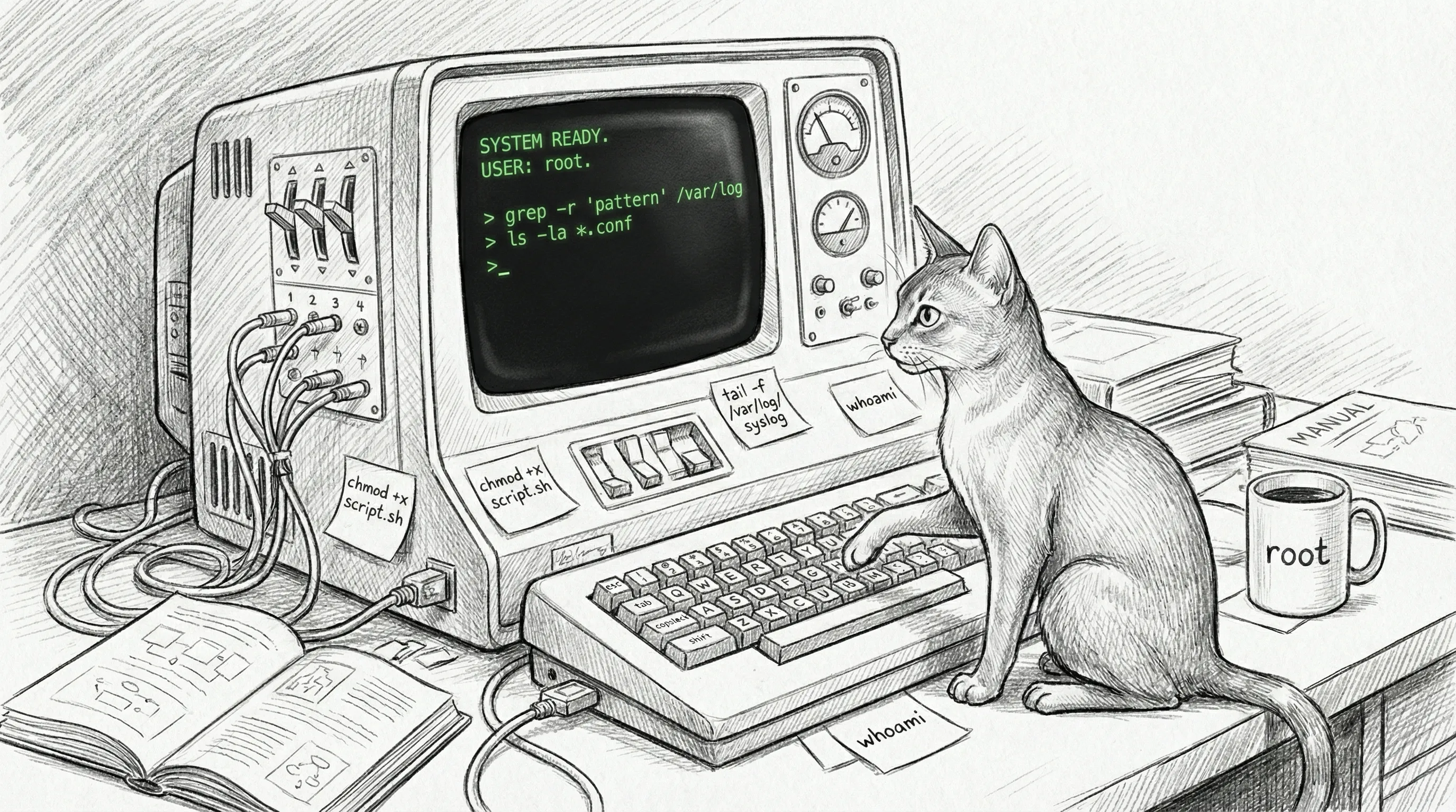 The command line — where every keystroke is a conversation with a system that remembers everything
