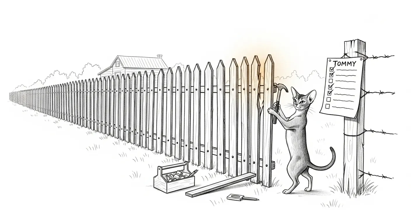 Tommy the force-ghost seals the last picket gap in the fence so no beta blocker slips through.