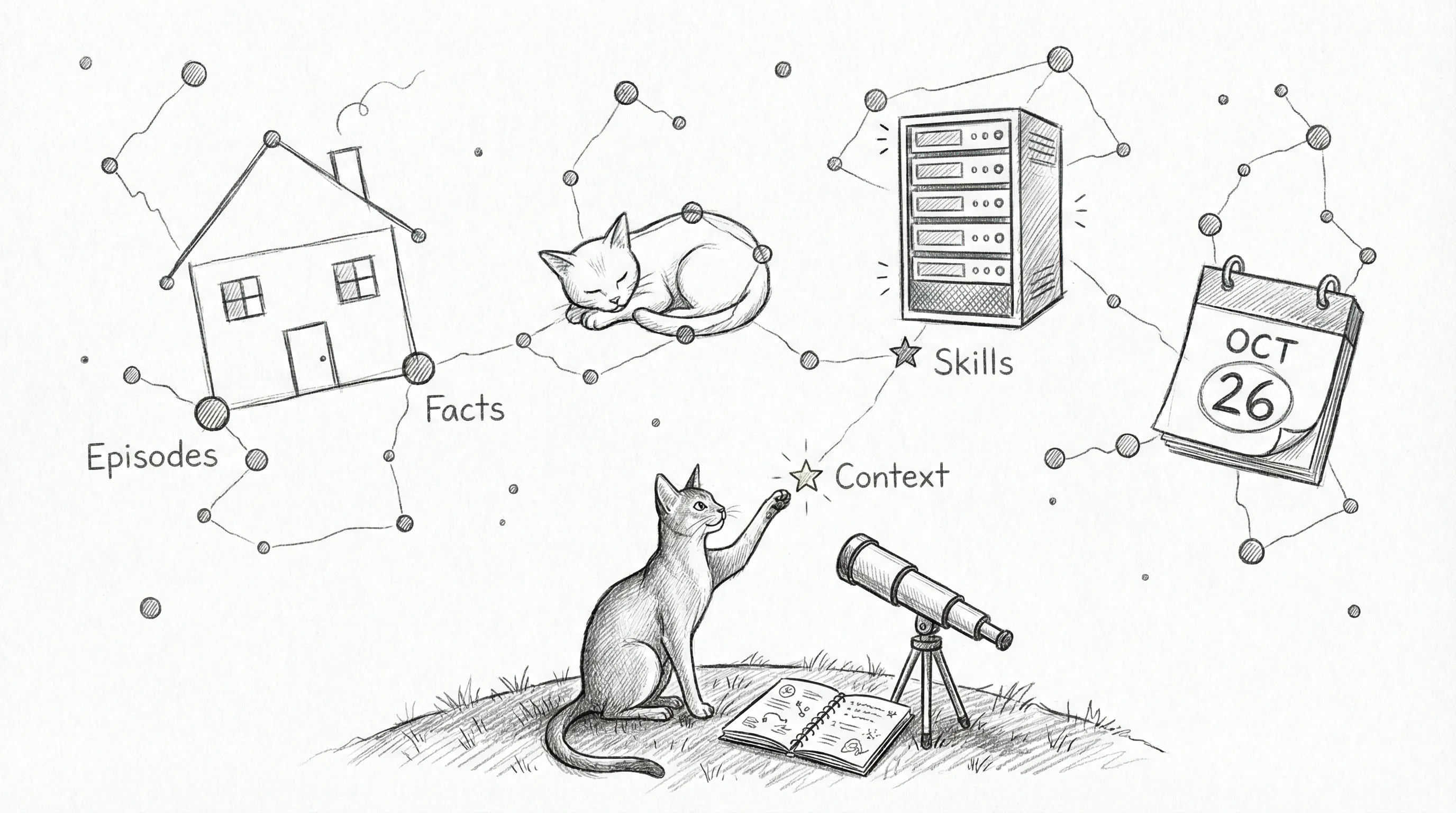 The constellation — every memory a node, every connection a reason to remember