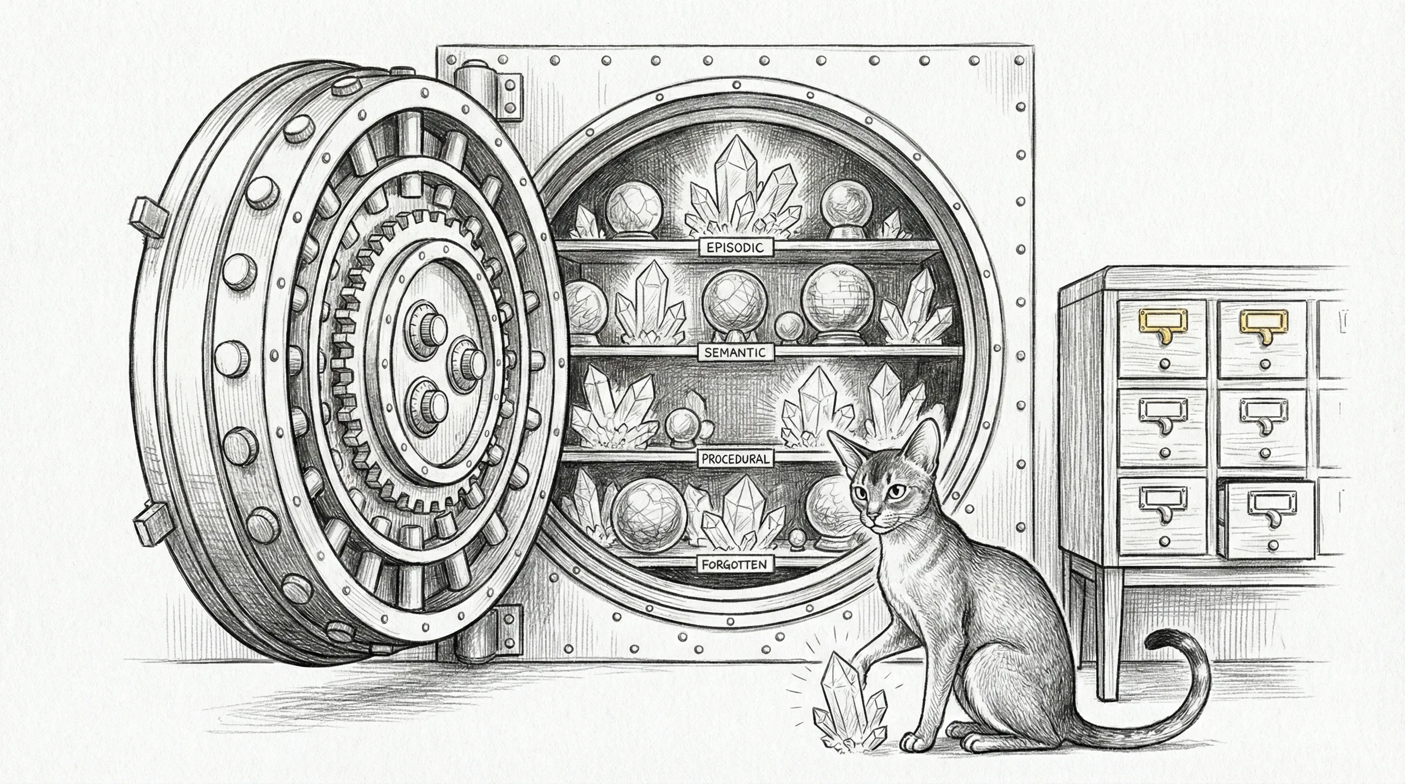 The memory vault — where knowledge goes to be preserved, indexed, and occasionally forgotten on purpose